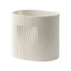 Muuto Indoor-gardening^Ridge Blumentopf, H 24 cm, off-white