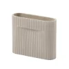 Muuto Vasen-Ridge Vase, 16,5 cm, Beige