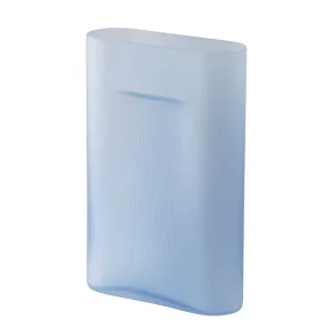 Muuto Vasen-Ridge Vase, 35 cm, hellblau, mattiertes Glas