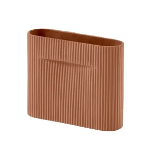 Muuto Vasen-Ridge Vase, 16,5 cm, Terrakotta