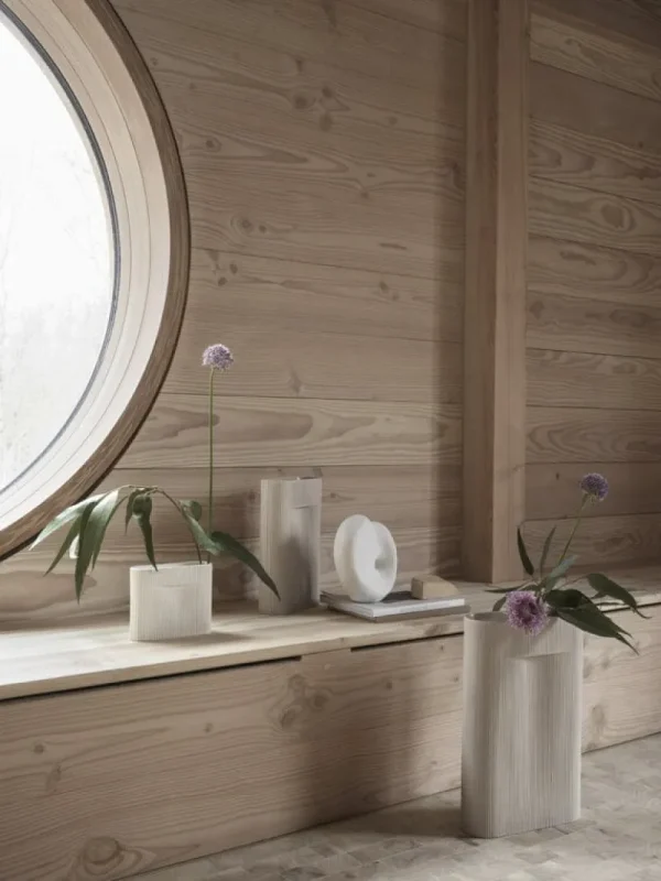 Muuto Vasen-Ridge Vase, 16,5 cm, Terrakotta
