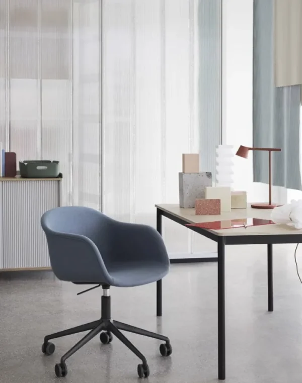Pedestal Aufbewahrungsmöbel-Muuto Sideboard Enfold, 100 cm, hoch, Eiche – grau