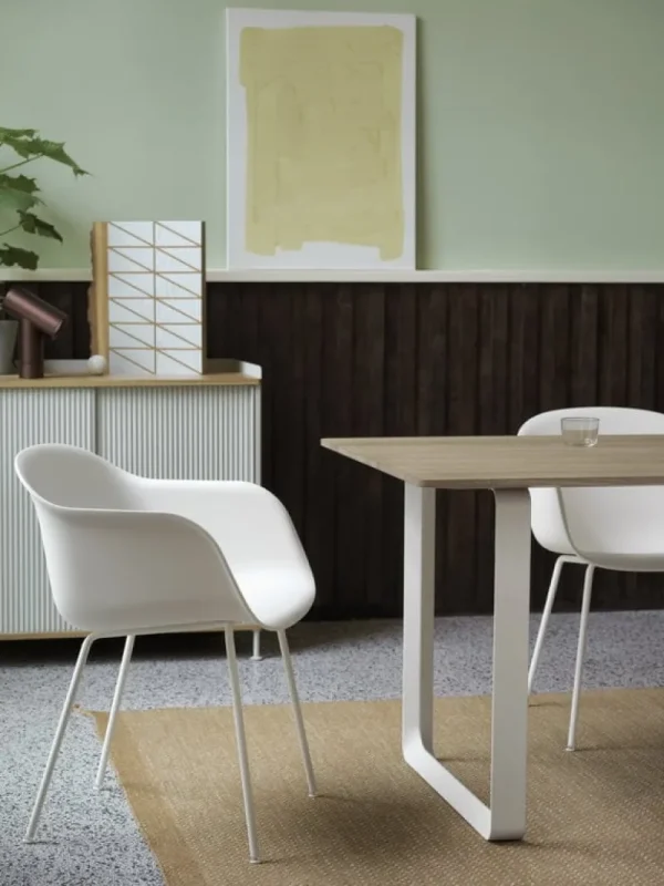 Pedestal Aufbewahrungsmöbel-Muuto Sideboard Enfold, 100 cm, hoch, Eiche – grau