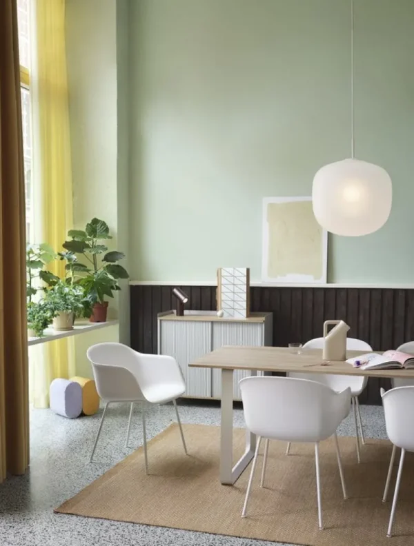 Pedestal Aufbewahrungsmöbel-Muuto Sideboard Enfold, 100 cm, hoch, Eiche – grau
