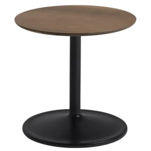 New Works Tische-Muuto Soft Beistelltisch, 41 cm, niedrig, Eiche geräuchert - Schwarz