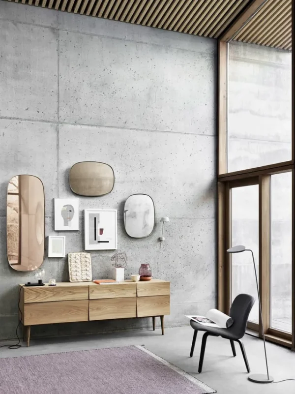 Muuto Badezimmerspiegel | Spiegel^Spiegel Framed, klein, grau