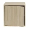 String Furniture Regale-Muuto Stacked Regalmodul mit Tür, mittel, Eiche