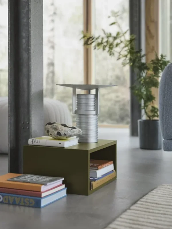 String Furniture Regale-Muuto Stacked Regalmodul, klein, braun grün