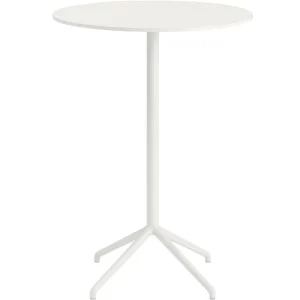 HAY Tische-Muuto Still Cafe Stehtisch, 75 cm, H. 105 cm, weiß