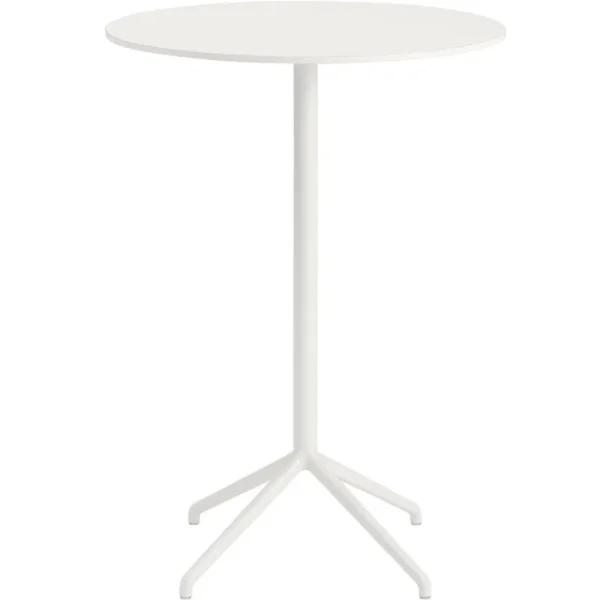 HAY Tische-Muuto Still Cafe Stehtisch, 75 cm, H. 105 cm, weiß