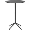 Muuto Tische-Still Cafe Stehtisch, 75 cm, H. 105 cm, schwarz