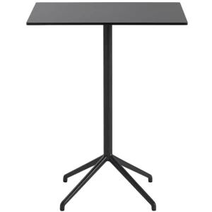 HAY Tische-Muuto Still Cafe Stehtisch, 75 x 65 cm, H. 95 cm, schwarz