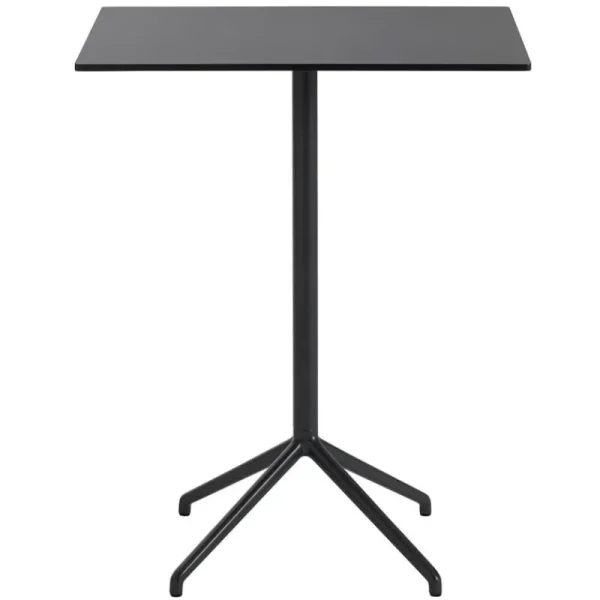 HAY Tische-Muuto Still Cafe Stehtisch, 75 x 65 cm, H. 95 cm, schwarz