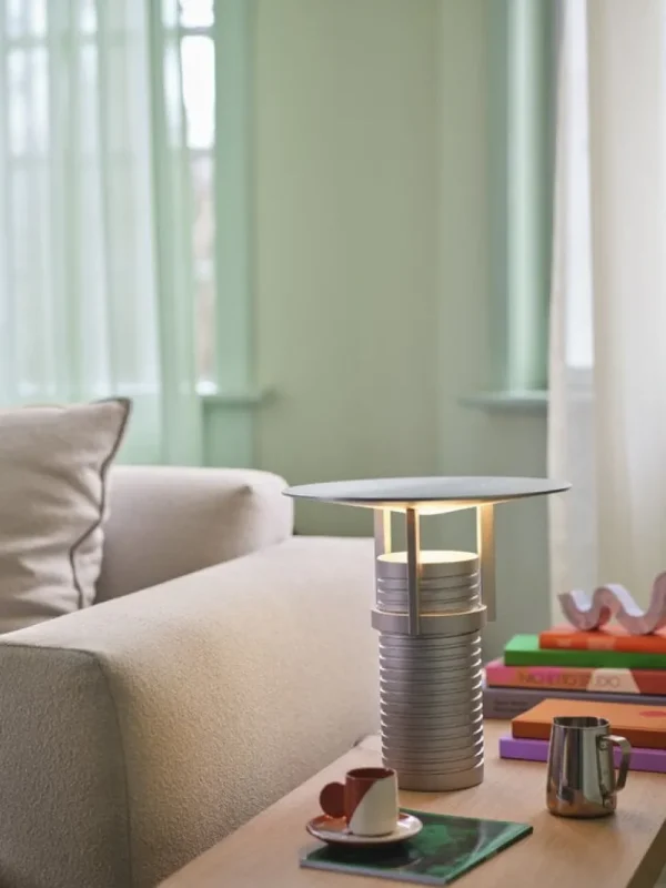 Astep Tischlampen-Muuto Tischleuchte Set, Aluminium