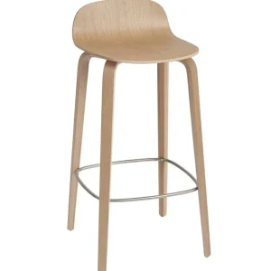 GUBI Sitzgelegenheiten-Muuto Visu Barhocker, 75 cm, Eiche