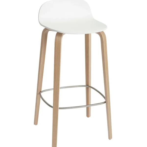 Hem Sitzgelegenheiten-Muuto Visu Barhocker, 75 cm, Eiche – weiß
