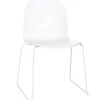 &Tradition Sitzgelegenheiten-Muuto Visu Stuhl, Kufengestell, weiß