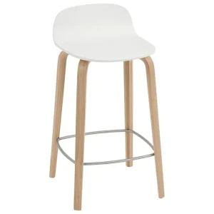 Artek Sitzgelegenheiten-Muuto Visu Thekenhocker, 65 cm, Eiche – weiß