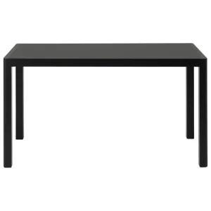 Muuto Schreibtische Und Raumtrenner | Tische^Workshop Tisch, 130 x 65 cm, Schwarz - schwarzes Linoleum