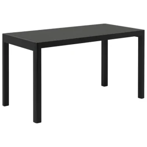 Muuto Schreibtische Und Raumtrenner | Tische^Workshop Tisch, 130 x 65 cm, Schwarz - schwarzes Linoleum