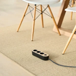 MyNolla Elektroartikel^Steckerleiste, Schwarz - Eiche