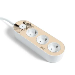 MyNolla Elektroartikel^Steckerleiste, Fox Cub, Weiß