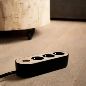 MyNolla Elektroartikel^Steckerleiste, Schwarz - Eiche