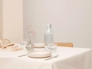 Mysoda Sport- Und Outdoor-produkte | Haushaltsgeräte^Glasflasche, 1 l, Silber