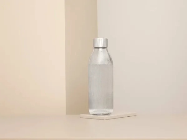 Mysoda Sport- Und Outdoor-produkte | Haushaltsgeräte^Glasflasche, 1 l, Silber