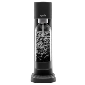 Mysoda Haushaltsgeräte^Woody Sprudelwasserbereiter, Schwarz