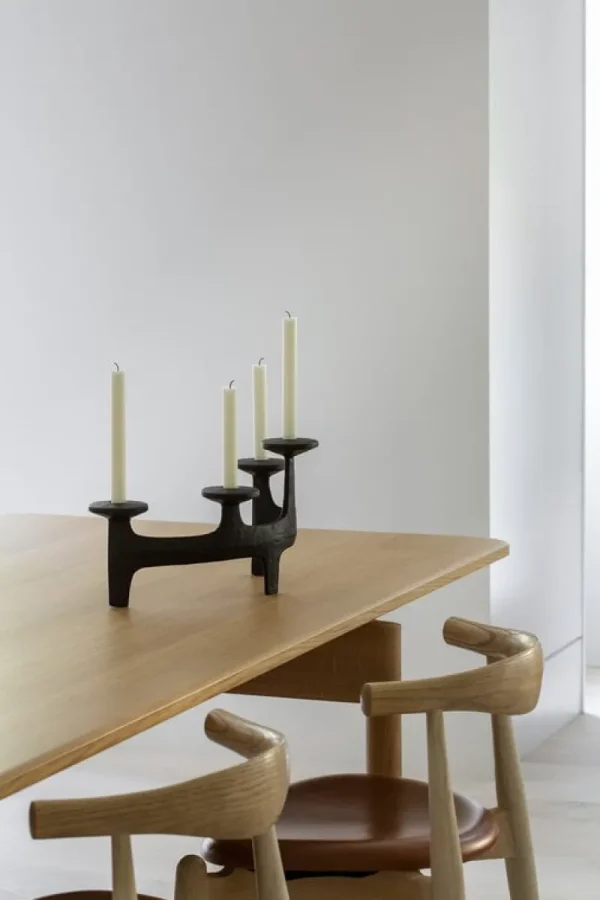 Georg Jensen Kerzen Und Kerzenhalter-Nedre Foss Nunatak Kandelaber, Schwarz