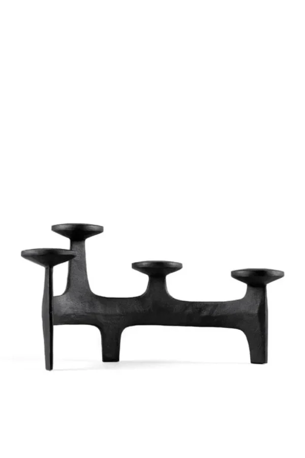 Georg Jensen Kerzen Und Kerzenhalter-Nedre Foss Nunatak Kandelaber, Schwarz