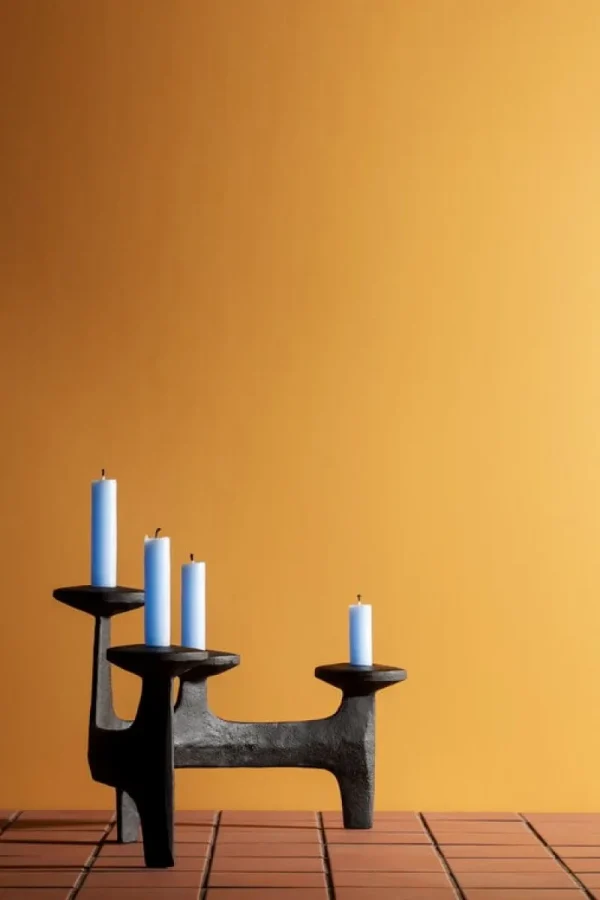 Georg Jensen Kerzen Und Kerzenhalter-Nedre Foss Nunatak Kandelaber, Schwarz