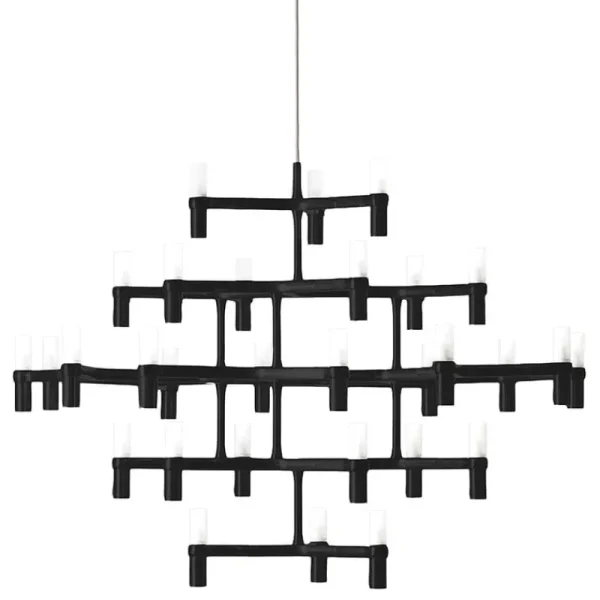 Marset Deckenleuchten-Nemo Lighting Crown Major Pendelleuchte, Mattschwarz