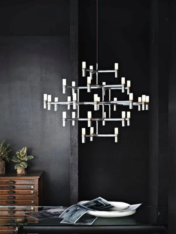 Marset Deckenleuchten-Nemo Lighting Crown Major Pendelleuchte, Mattschwarz