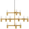 Tom Dixon Deckenleuchten-Nemo Lighting Crown Minor Pendelleuchte, Mattgold