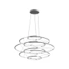 Nemo Lighting Deckenleuchten-Drop 7 Pendelleuchte, 2700 K, Satin Silber