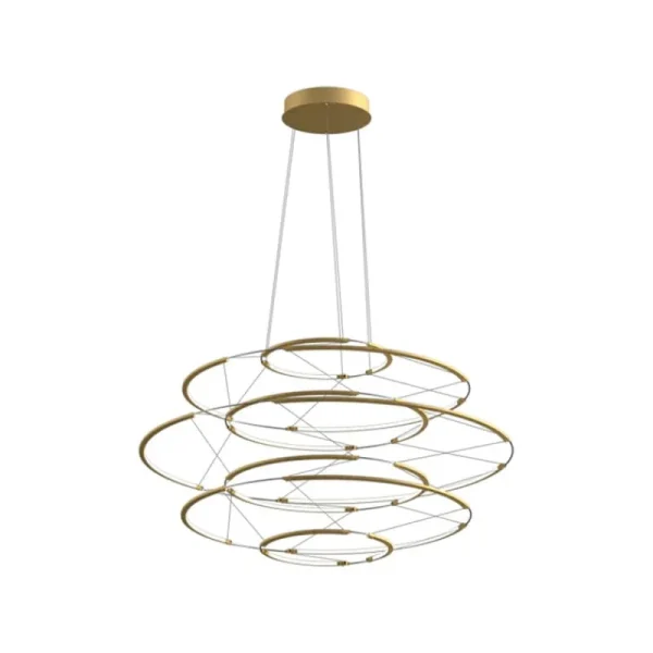 Nemo Lighting Deckenleuchten-Drop 7 Pendelleuchte, 2700 K, Satin Gold
