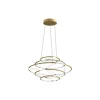 Nemo Lighting Deckenleuchten-Drop 5 Pendelleuchte, 2700 K, Satin Gold