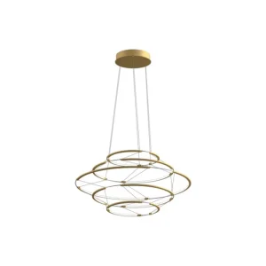 Nemo Lighting Deckenleuchten-Drop 5 Pendelleuchte, 2700 K, Satin Gold