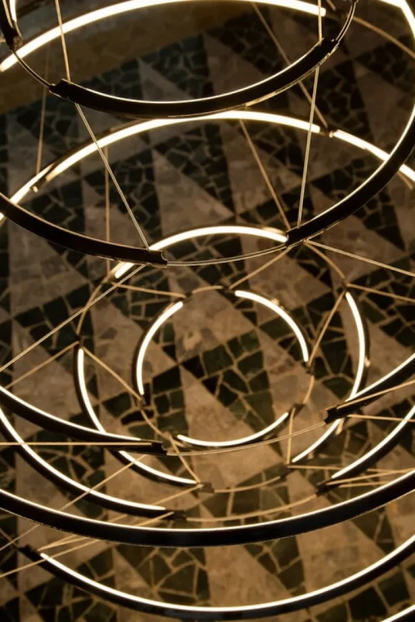 Muuto Deckenleuchten-Nemo Lighting Drop 9 Pendelleuchte, 2700 K, Satin Gold