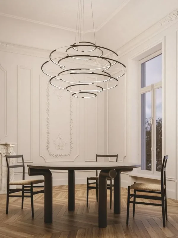 Nemo Lighting Deckenleuchten-Drop 9 Pendelleuchte, 2700 K, Schwarz