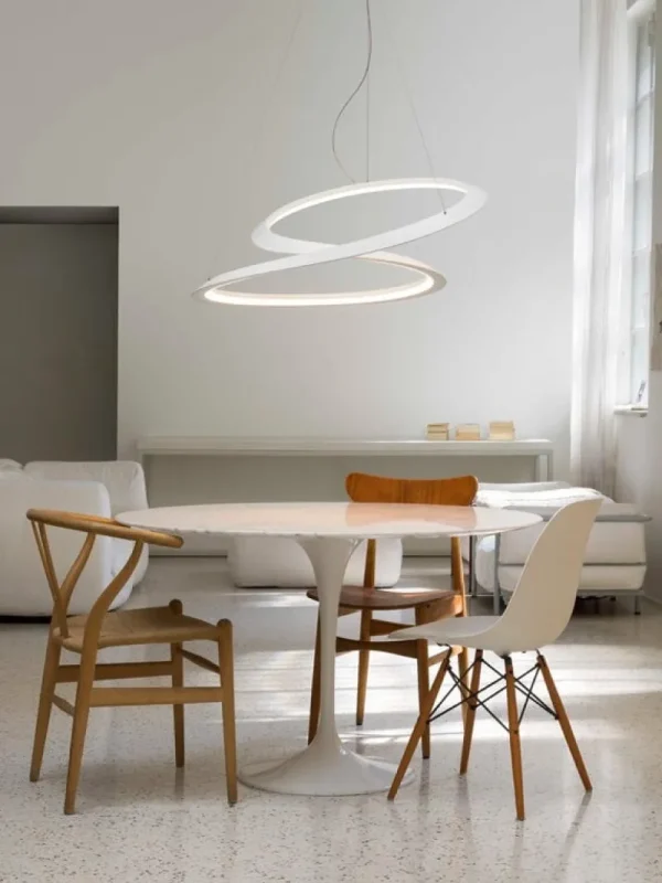 Nemo Lighting Deckenleuchten-Kepler Minor Pendelleuchte, Direktlicht 2700K, Weiß