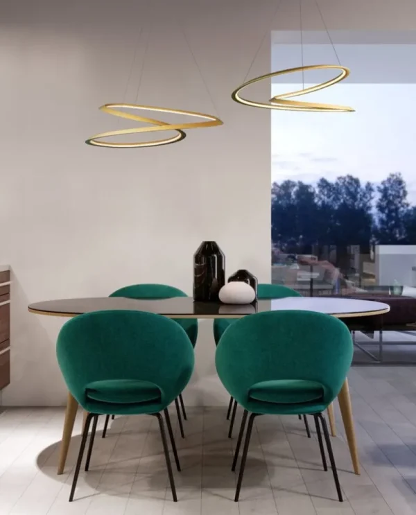 Nemo Lighting Deckenleuchten-Kepler Petite Pendelleuchte, Direktlicht 2700K, Gold