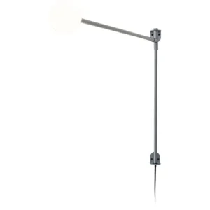 u00d6rsju00f6 Wandleuchten-Nemo Lighting Mini Potence Pivotante Wandleuchte, Grau