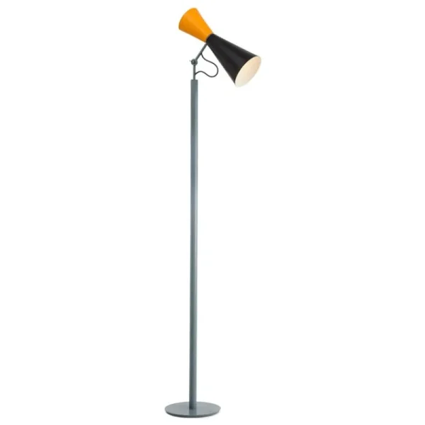 Flos Stehleuchten-Nemo Lighting Parliament Stehleuchte, Schwarz - Gelb