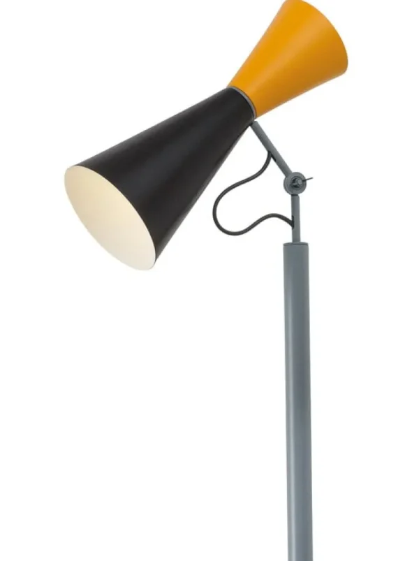 Flos Stehleuchten-Nemo Lighting Parliament Stehleuchte, Schwarz - Gelb