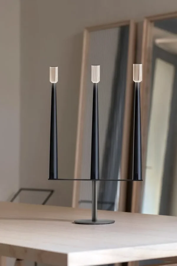 Fermob Tischlampen | Tragbare Lampen-Nemo Lighting Sorrento tragbare Tischleuchte, Schwarz - Grau