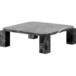 &Tradition Tische-New Works Atlas Couchtisch, 82 x 82 cm, Marmor schwarz