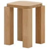 HAY Sitzgelegenheiten-New Works Atlas Hocker, Eiche natur